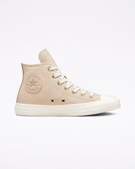 Women's Converse Chuck Taylor All Star Earthy Neutrals High Top Shoes Apricot / Light Gold | AU 86105O
